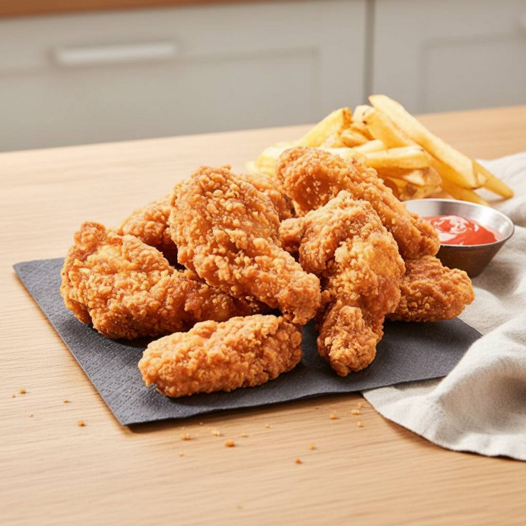 Hot and Spicy Chicken Wings, Coated, Frozen (1kg)