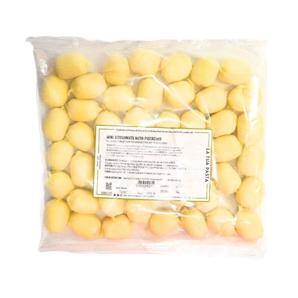 Mini Pistachio Cream Doughnuts, Frozen (3kg)