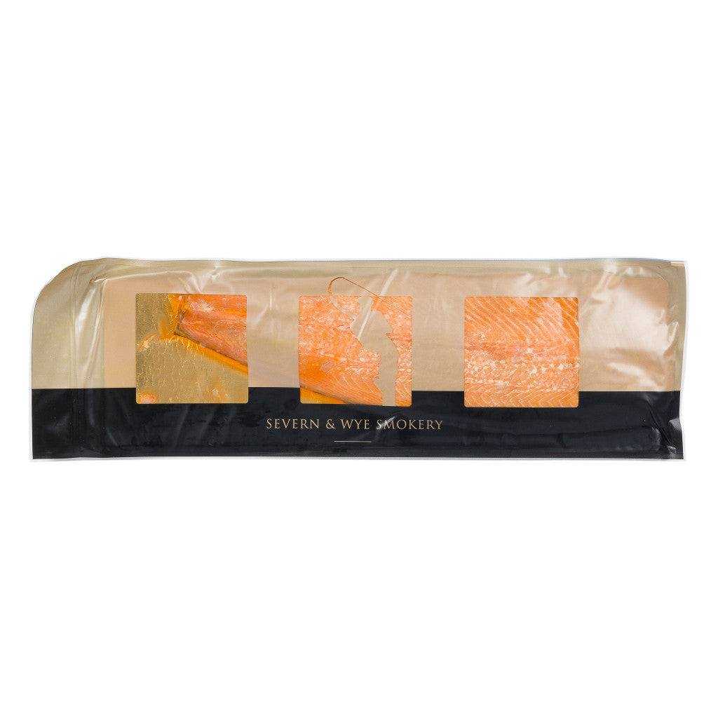 Whole hot smoked salmon side, approx. 1kg, chilled product view