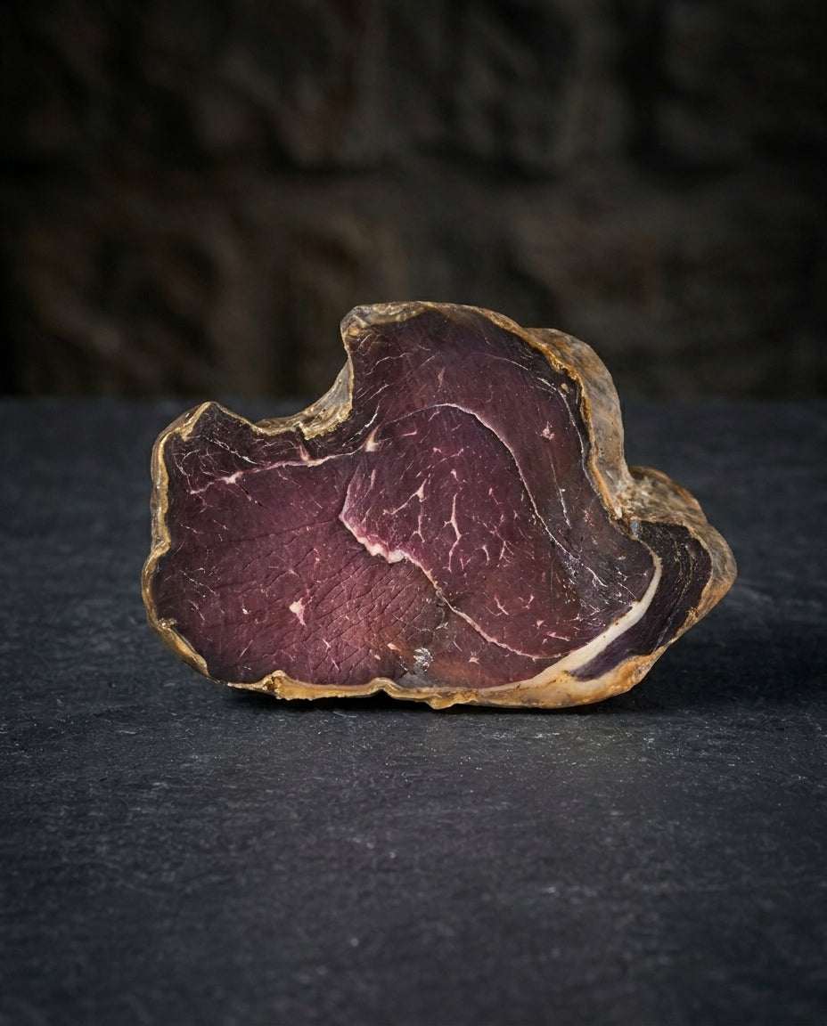 Whole 2kg pack of Cecina de León cured beef from Spain, oak-smoked and air-dried