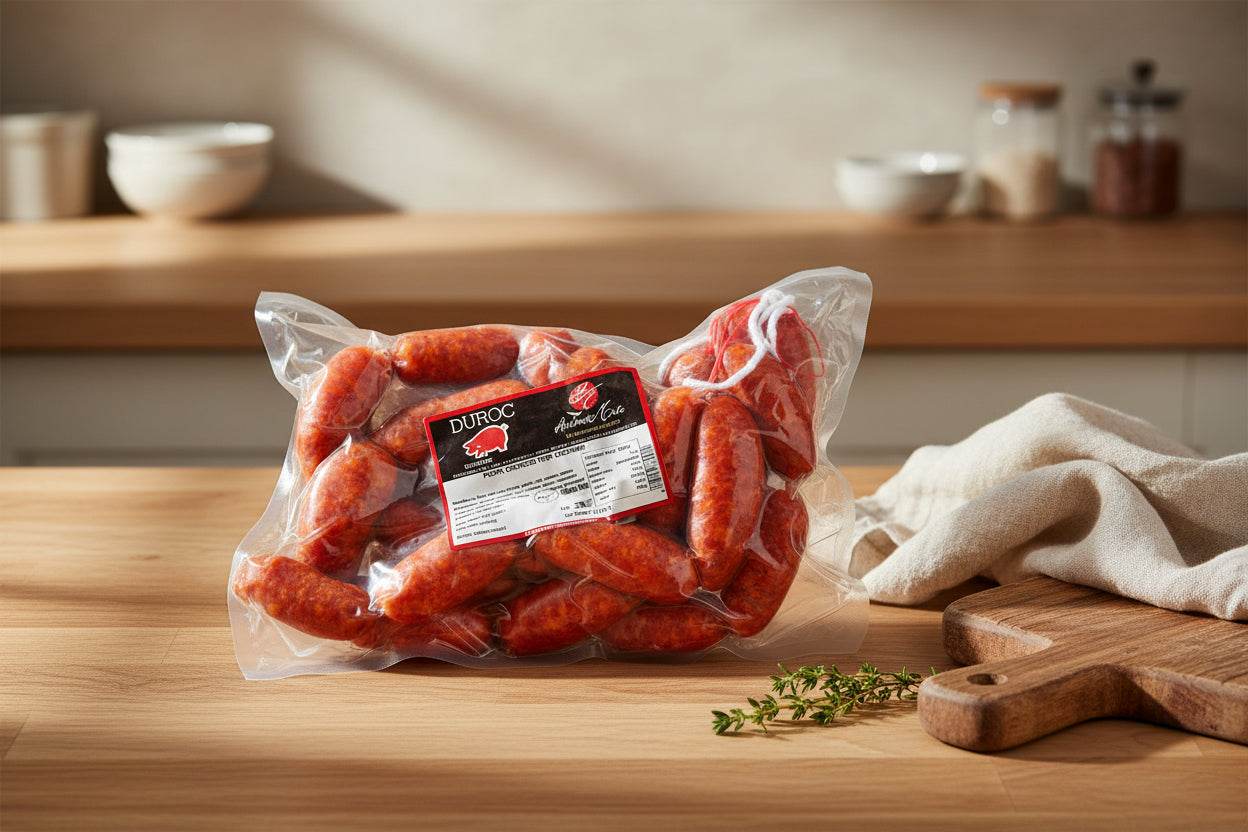 Chorizo Mild Cooking 1kg mild Spanish sausage in natural pork casing for tapas and stews