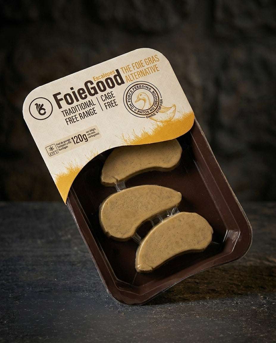 Foie gras escalopes 4x30g ethically raised duck liver ready to cook frozen pack