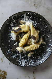 Slightly firmer than fresh truffle