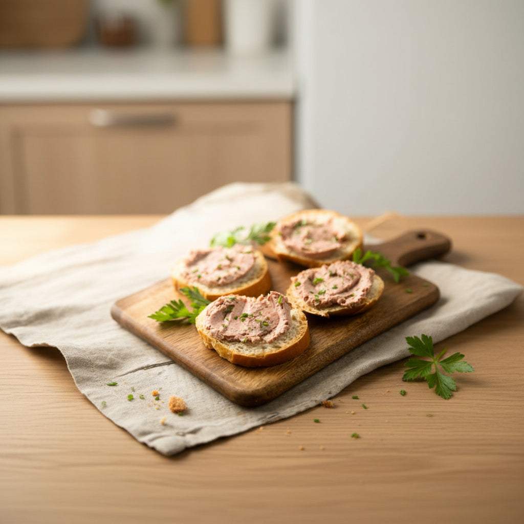1kg container of Pate Farmhouse rustic pork and chicken liver pâté with herbs and seasonings