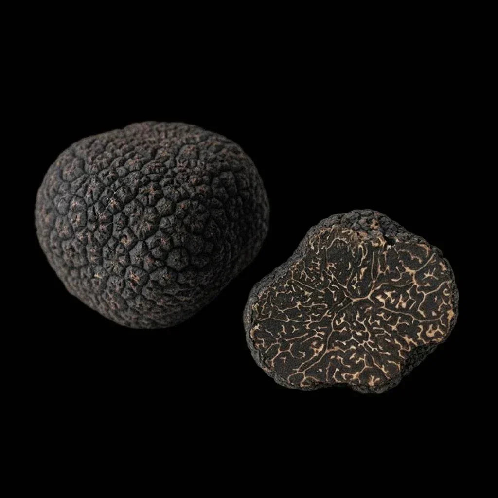 Pack of frozen Perigord Truffles Melanosporum 100g, whole black truffles from France or Australia, fresh and aromatic