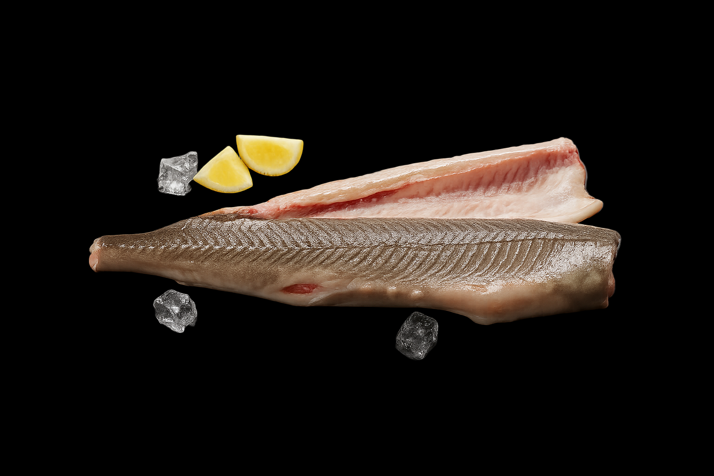 Boneless skinless sturgeon fish fillet 1.6kg from certified EU aquaculture, firm steak-like texture, ideal for grilling or pan-searing