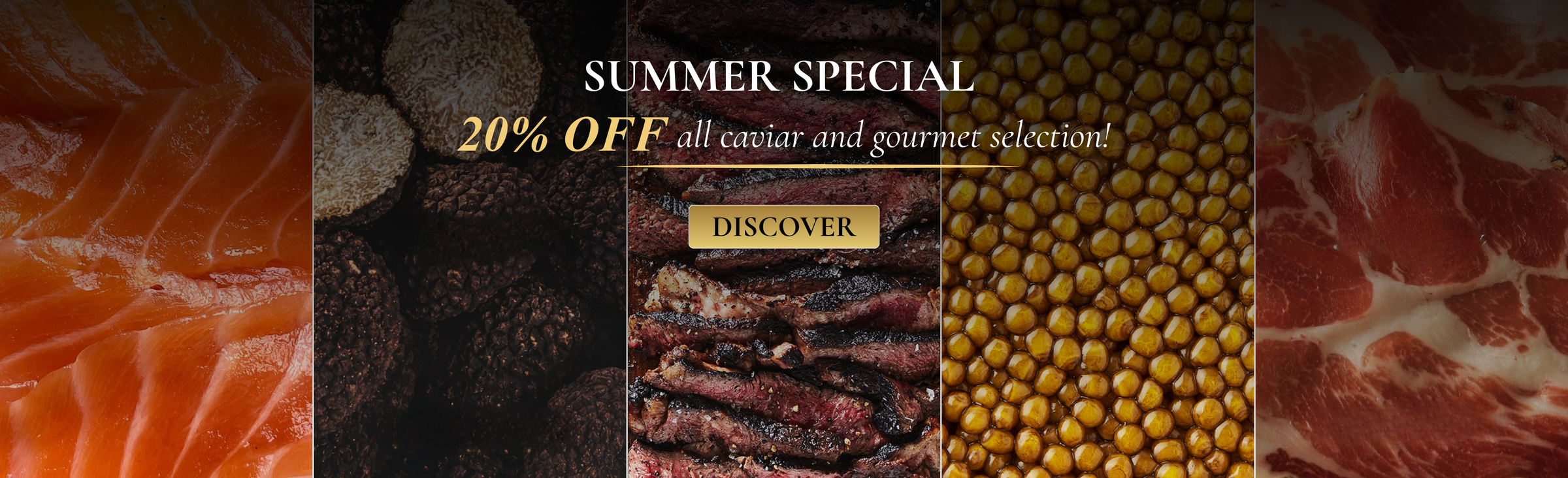 Summer caviar and gourmet