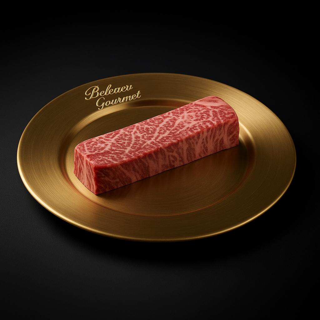 Wagyu Chuck Denver Steak BMS 6-7 frozen 300g with marbling and beefy texture in sealed pack