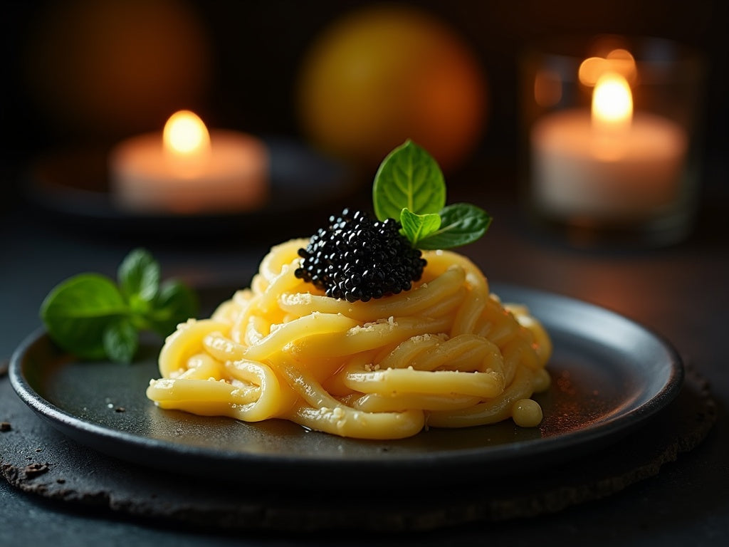 Lemon Linguine with Caviar: Bright, Quick and Elegant