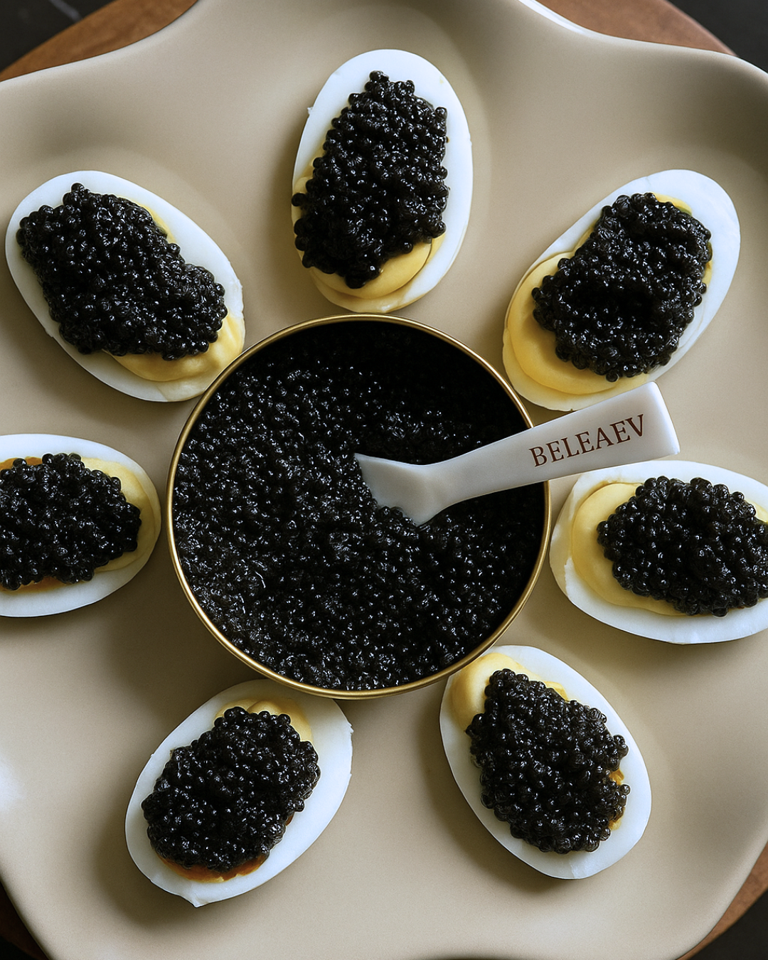 Close-up of premium caviar in a tin for beginner tasting guide