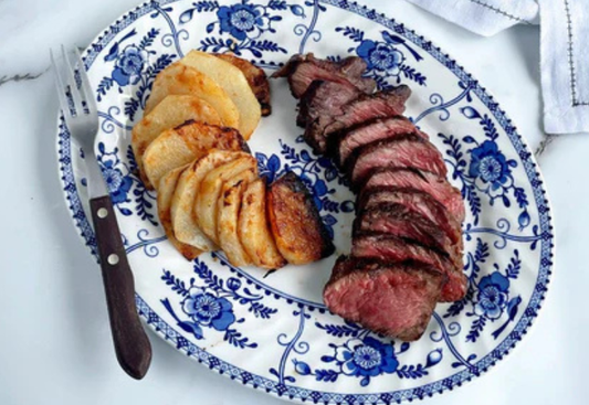 Wagyu Denver Steak with Miso-Roasted Kohlrabi