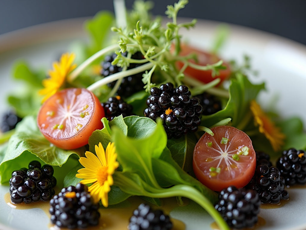 Frisée Salad with Lardons and Caviar