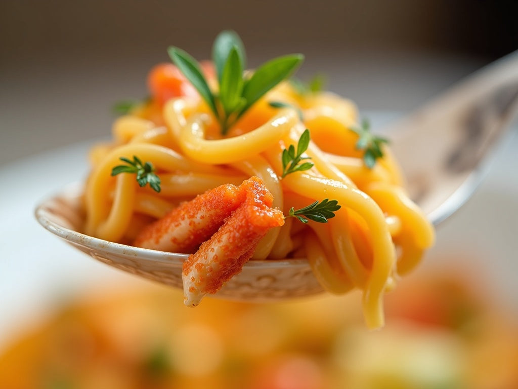 Crab Linguine with Chilli and Lemon
