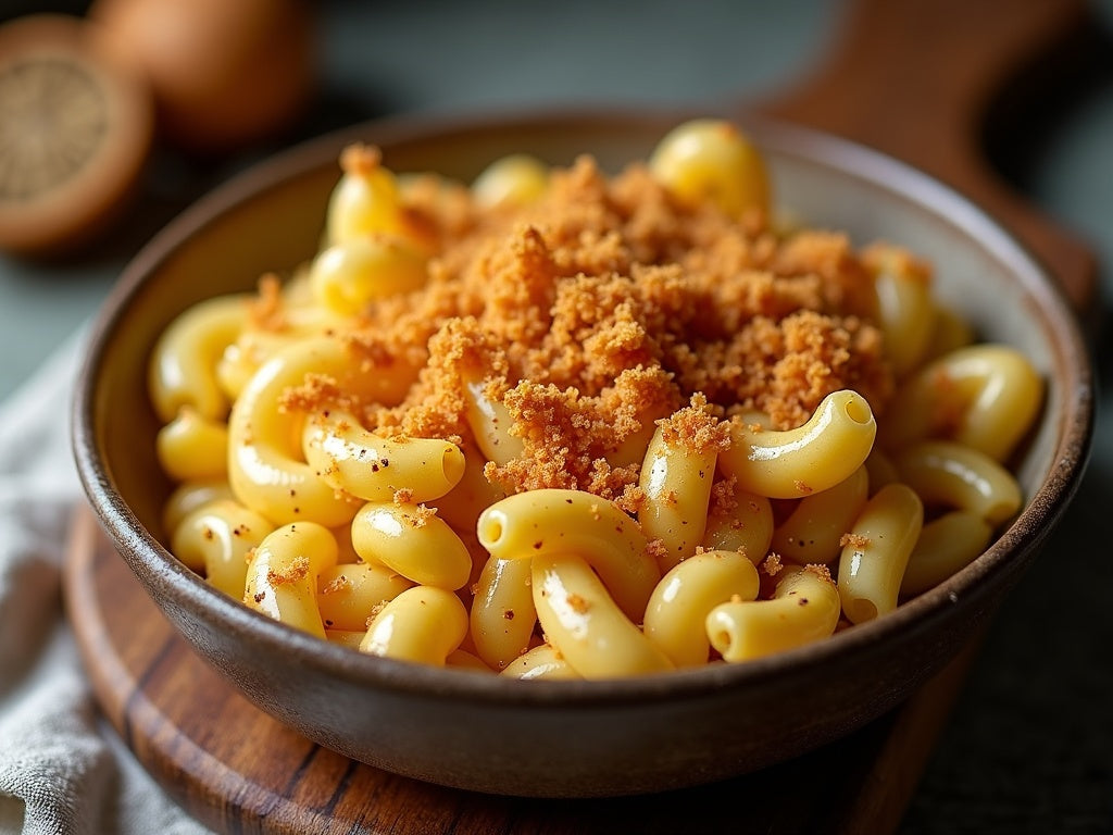 Truffle Mac and Cheese Recipe with a Golden Crumb Top