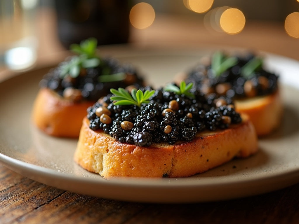 Wild Mushroom Toast with Caviar
