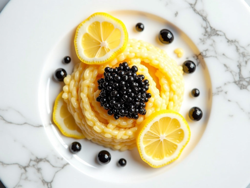 Lemon Risotto with Caviar: Fresh Citrus Meets Sea Salt