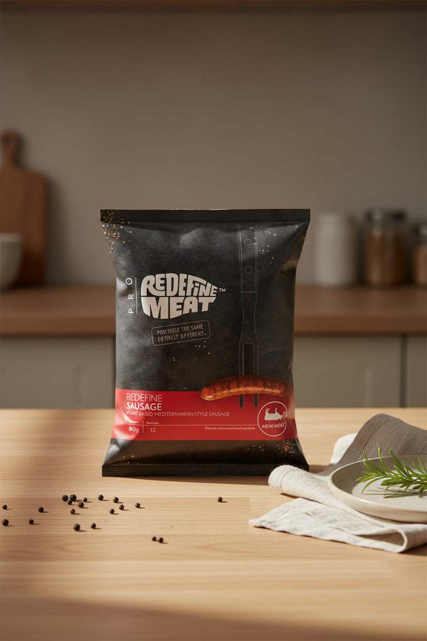 Sausage, Mediterranean, Vegan, Frozen - Redefine Meat 67.5g x 12: verified product format used in this Beleaev guide