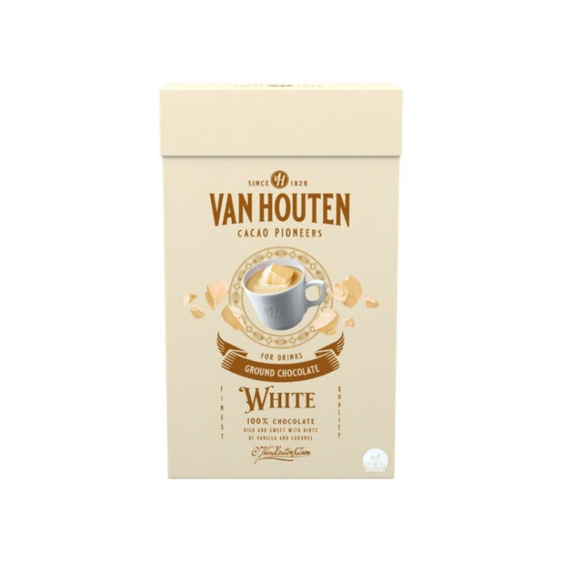 Van Houten White Drinking Chocolate (1kg) catalogue image for Milk Drinking Chocolate vs White Drinking Chocolate