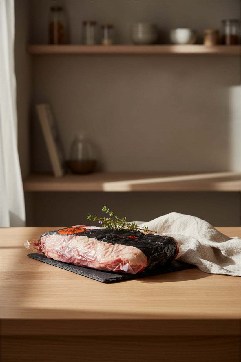 Beef GrainFed Boneless Brisket - Omugi Each (5kg): verified product format used in this Beleaev guide