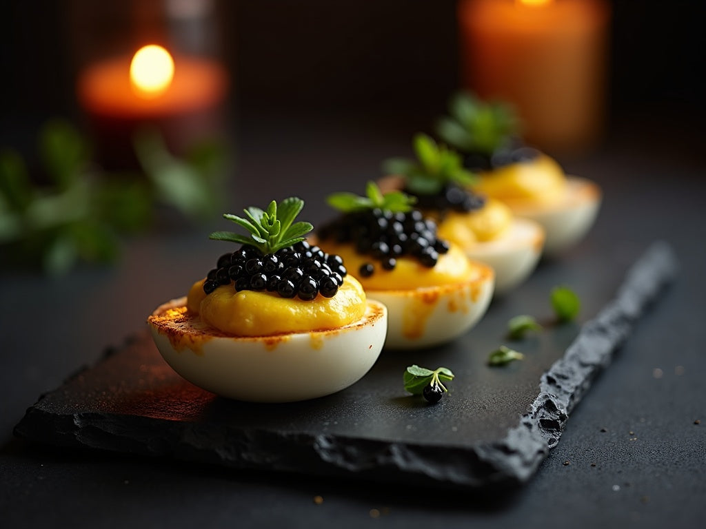 Devilled Eggs with Caviar: The Canapé Everyone Takes