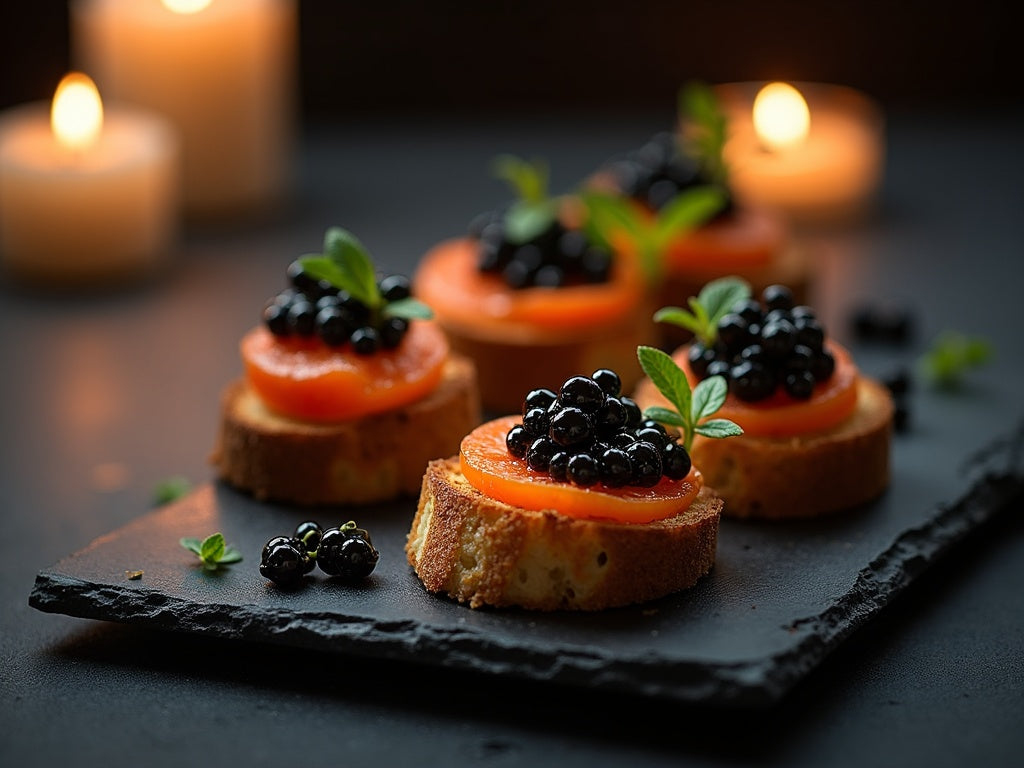 Crostini with Caviar, 3 Ways: Easy Party Canapé Recipes