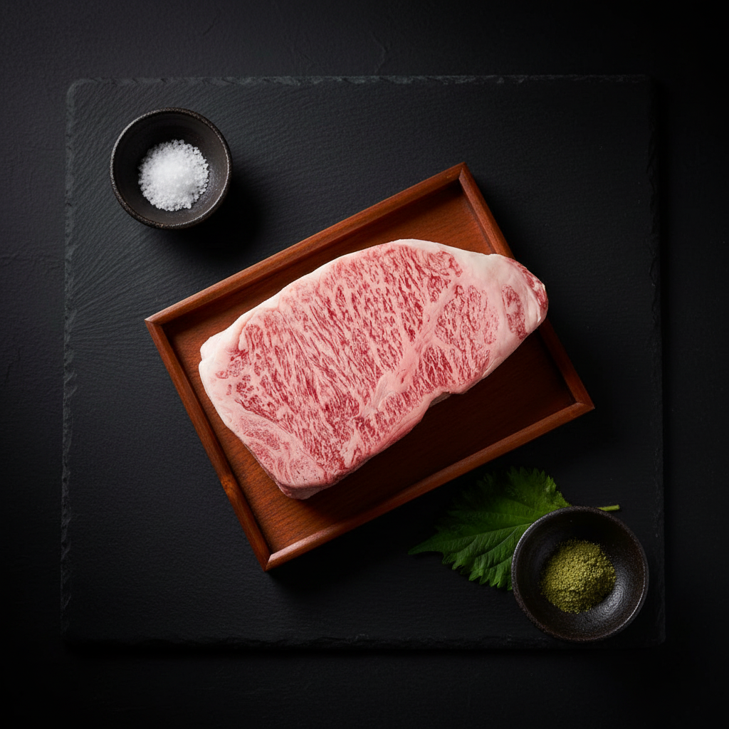 Japanese A5 Wagyu ribeye 200g with fine marbling