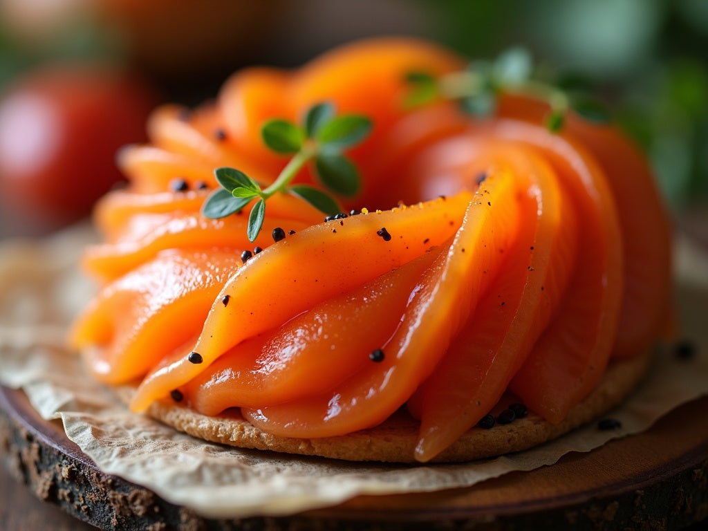 Smoked Salmon and Caviar Bagel: New York Meets London