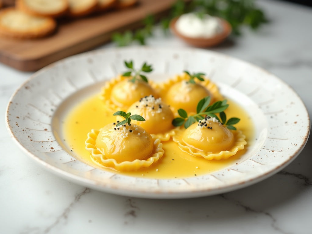 Crab Ravioli with Lemon Butter
