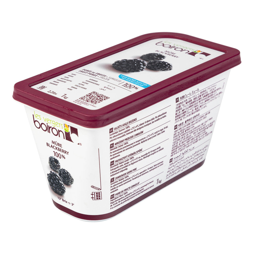 Purée Blackberry, Frozen — Boiron (1kg) pack