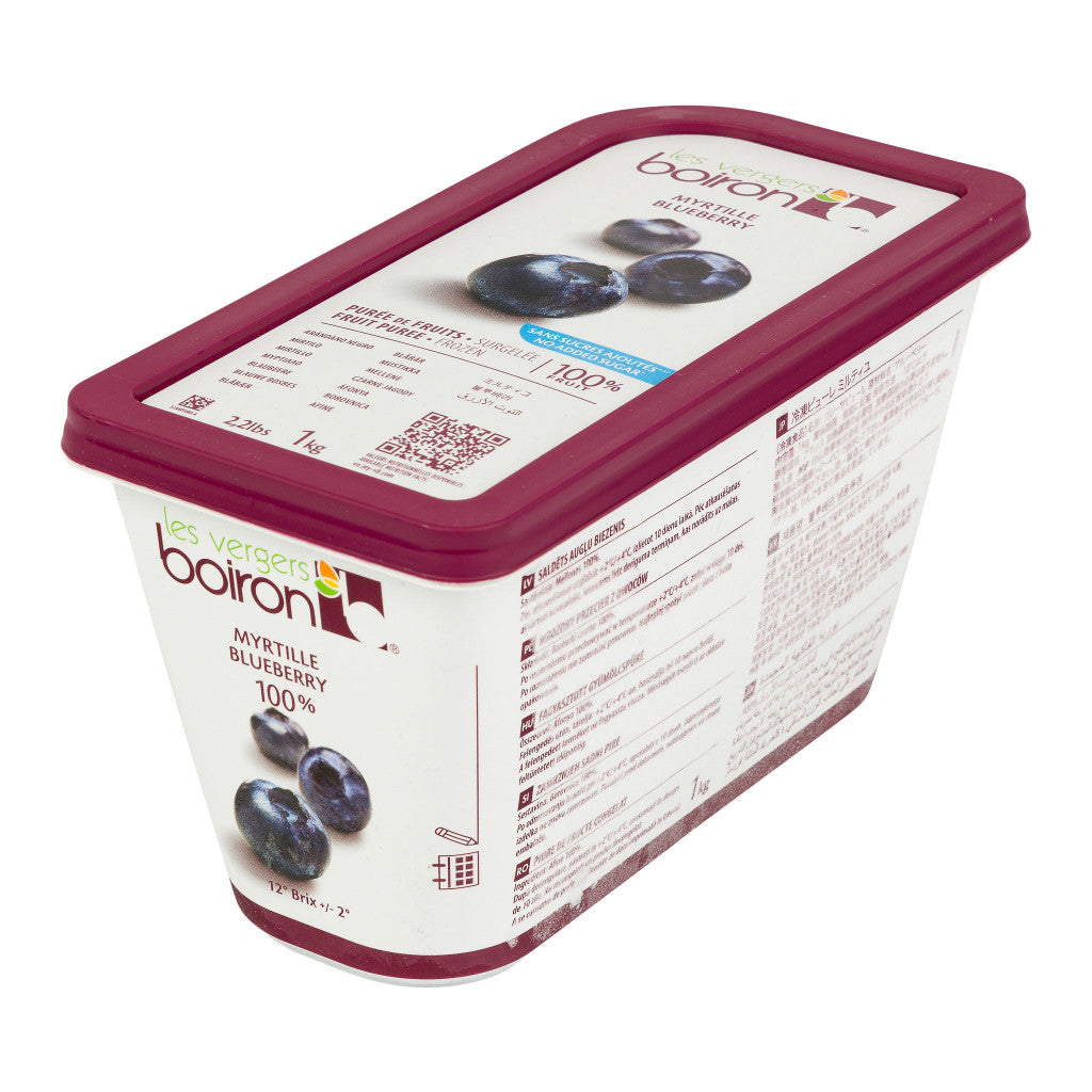 Purée Blueberry, Frozen — Boiron (1kg) pack