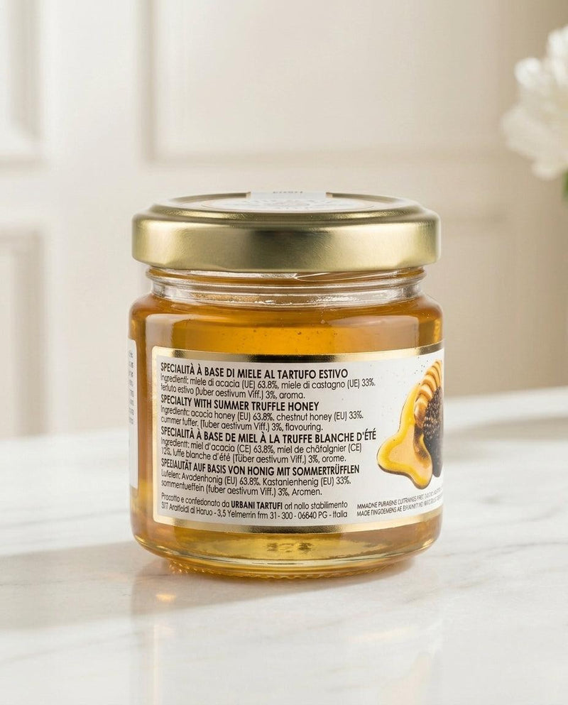 Summer Truffle Honey 90gr catalogue image for Hot Honey vs Truffle Honey: Key Differences & Buyer Guide