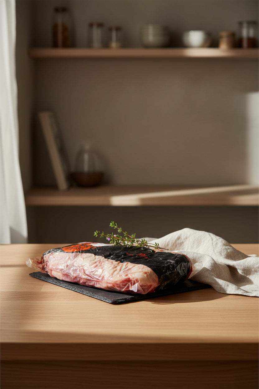 Beef GrainFed Boneless Brisket - Omugi Each (5kg): verified product format used in this Beleaev guide