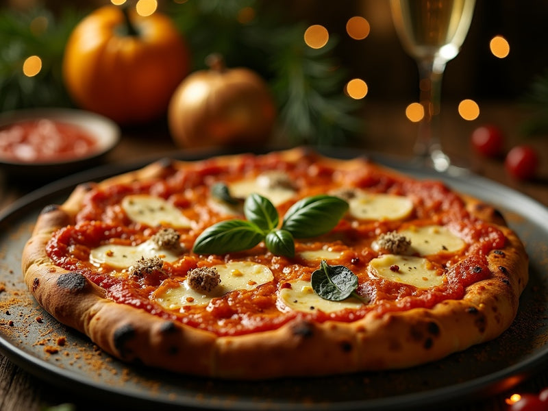 Truffle Pizza: White Sauce, Mozzarella, Shavings