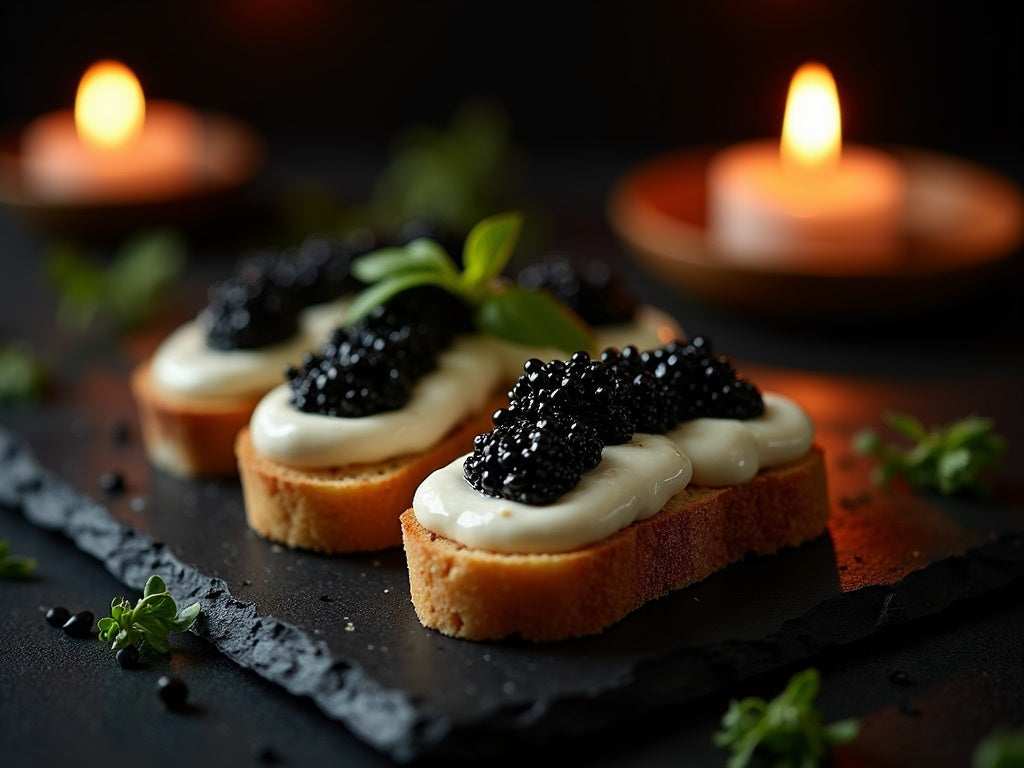 Whipped Ricotta Toast with Caviar
