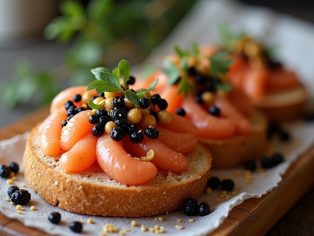 Dressed Crab and Caviar Toast: A British Luxury Lunch
