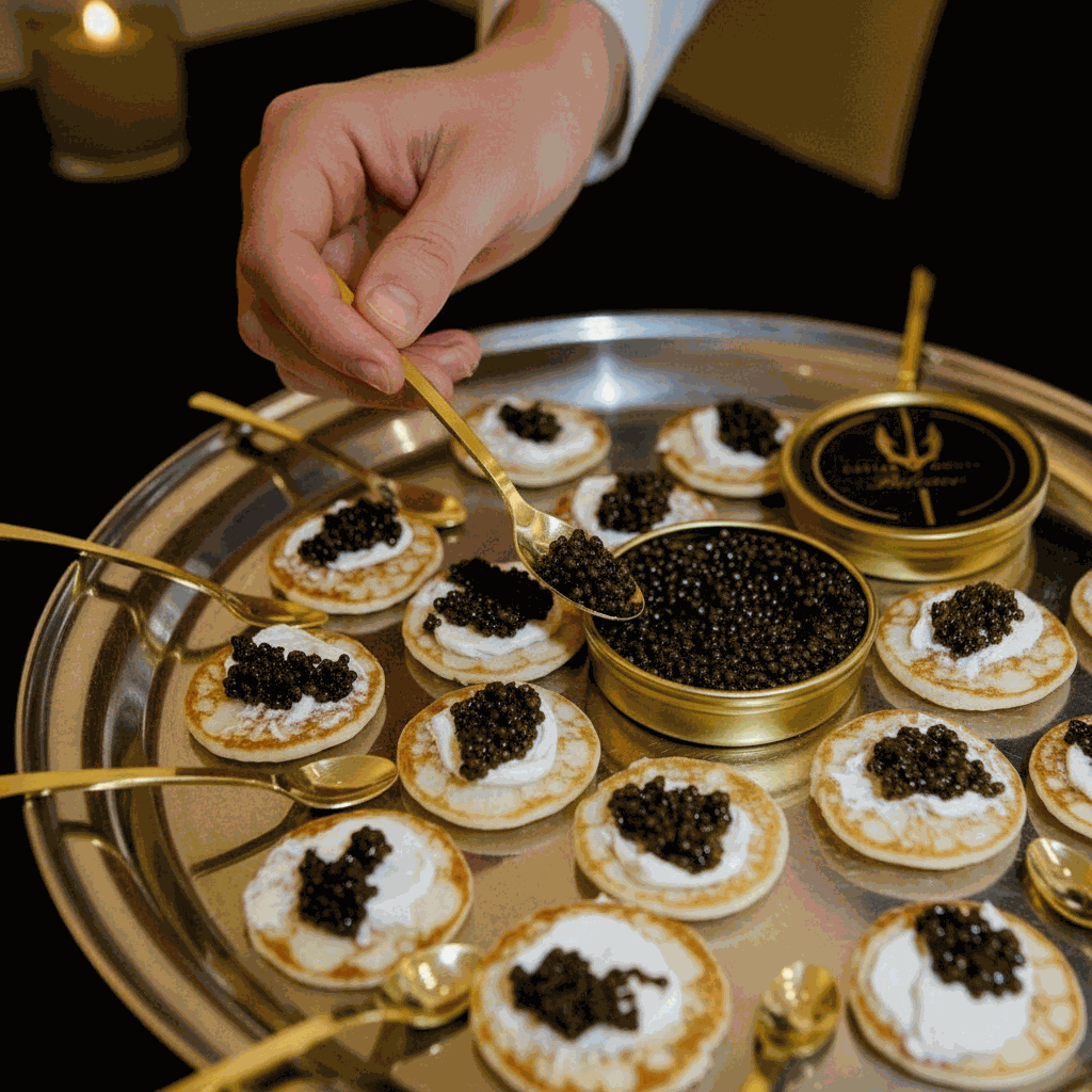 caviar portion planner for serving per person