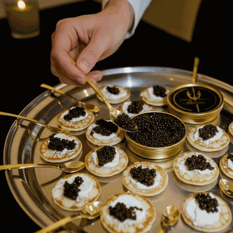 caviar portion planner for serving per person