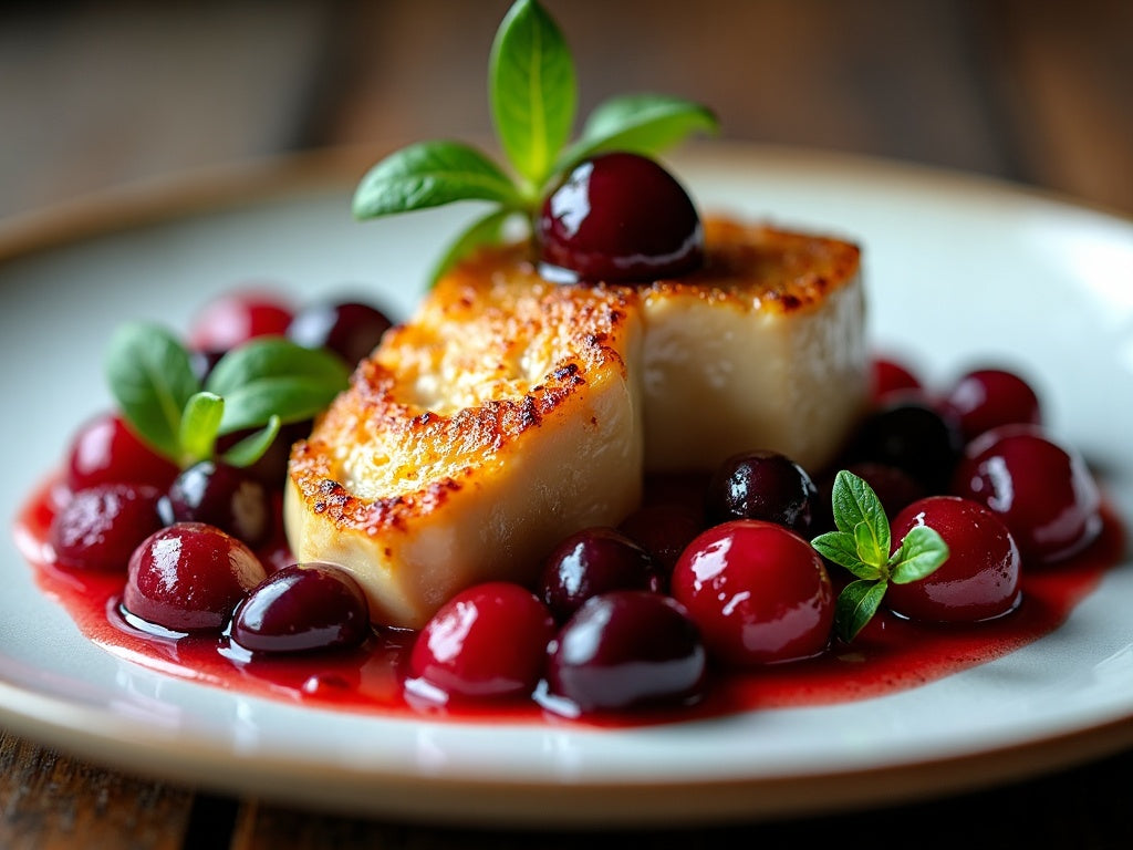 Foie Gras with Cherries and Madeira