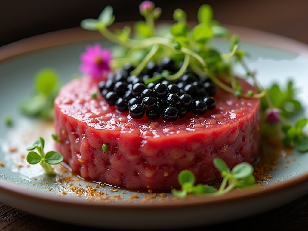Beef Tartare with Caviar: The Steakhouse Classic