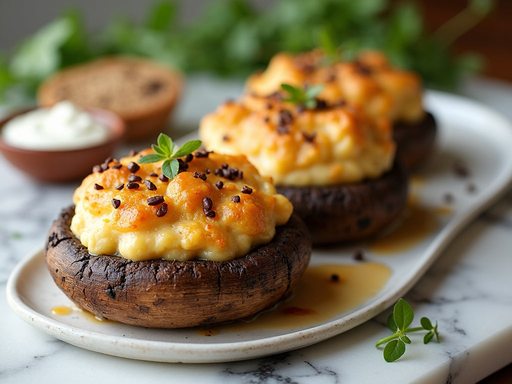 Truffle-Stuffed Portobello Mushrooms