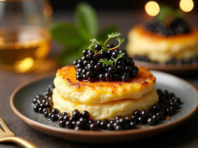 Egg White Omelette with Caviar (Light Brunch)