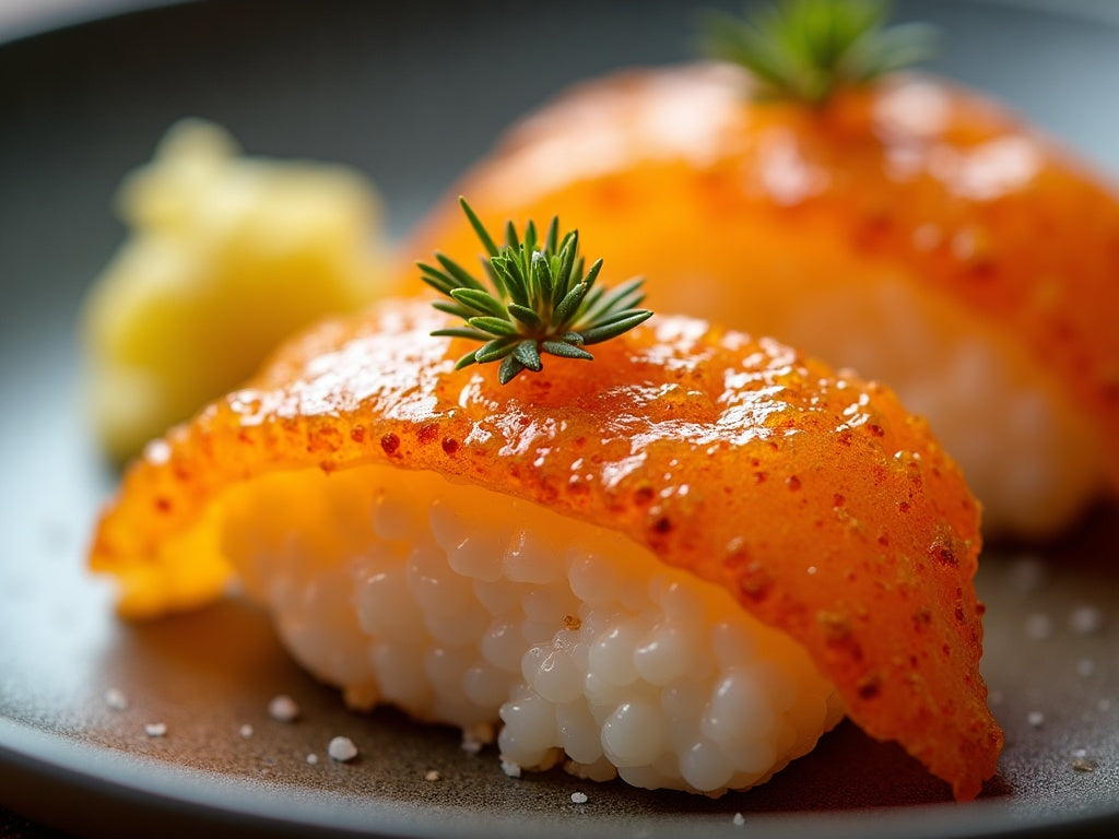 Nigiri with Imperial Gold Caviar