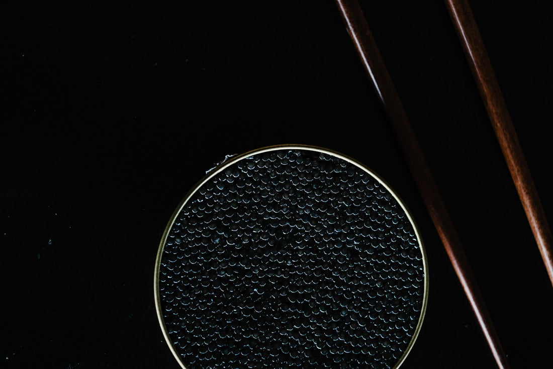 CAVIAR BOWL "TROUT" - STERLING SILVER presented for a Beleaev food guide