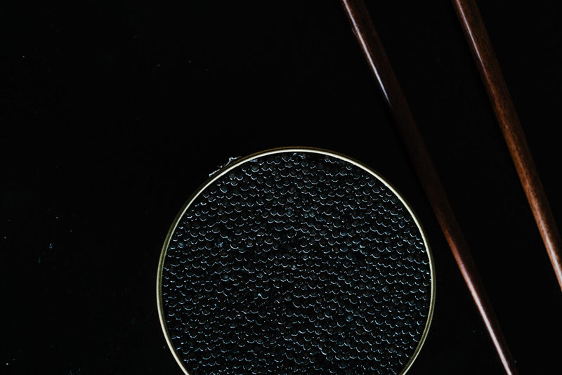 CAVIAR BOWL "TROUT" - STERLING SILVER presented for a Beleaev food guide