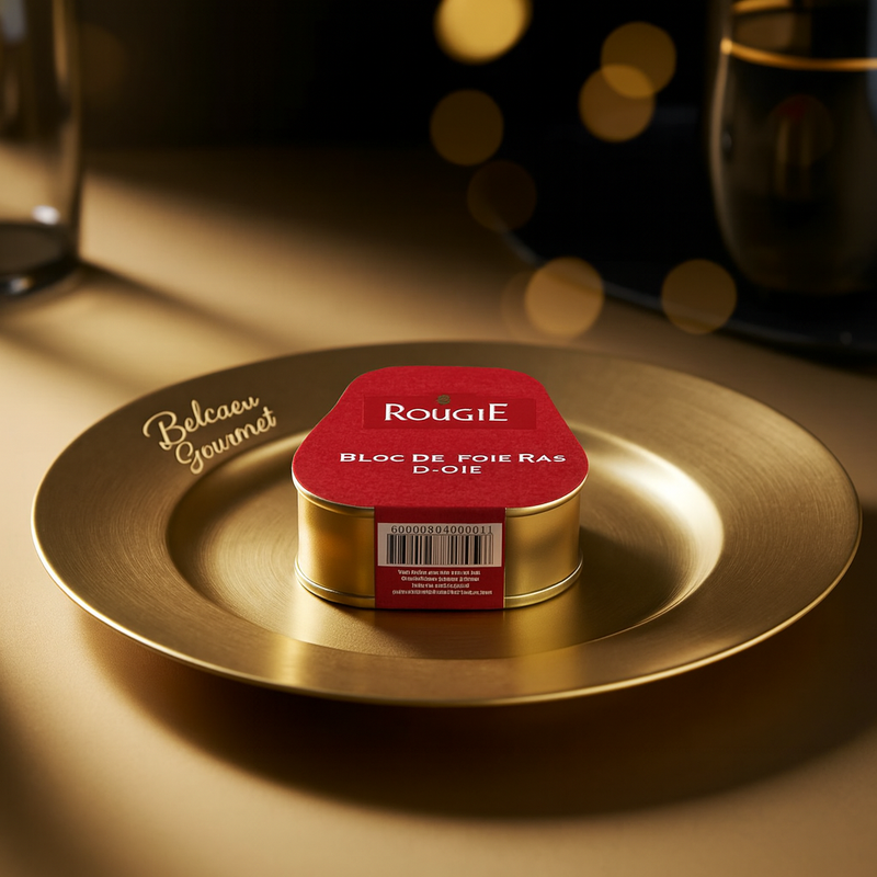 Rougie Bloc of Goose Foie Gras, 75g catalogue image for Rougie Duck Foie Gras Bloc vs Rougie Goose Foie Gras Bloc