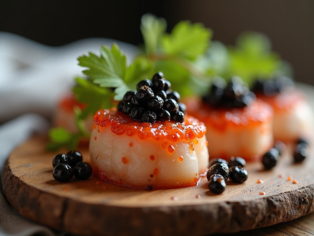 Scallop Tartare with Caviar: A Delicate Raw Starter
