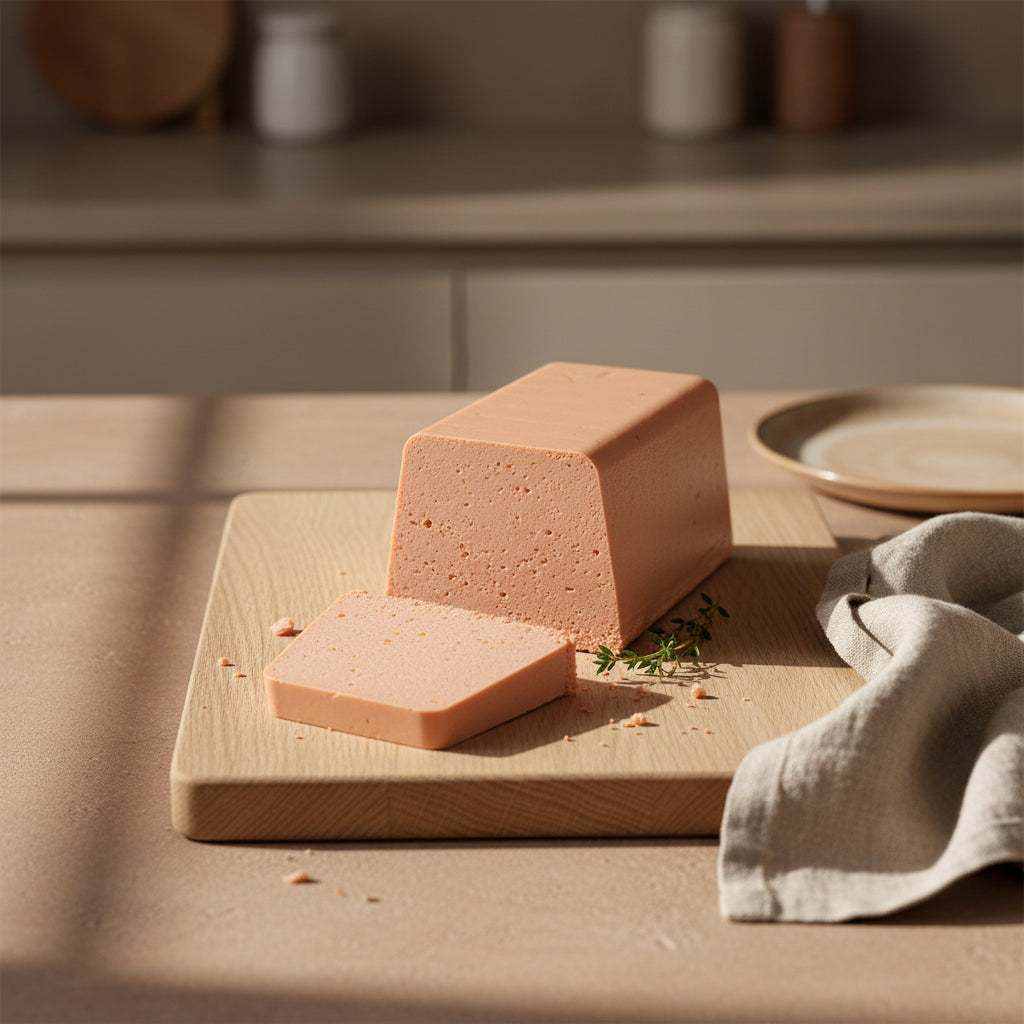 Terrine Smooth Duck & Orange, Fresh 1kg catalogue image for Wild Boar & Cognac Terrine vs Duck & Orange Terrine