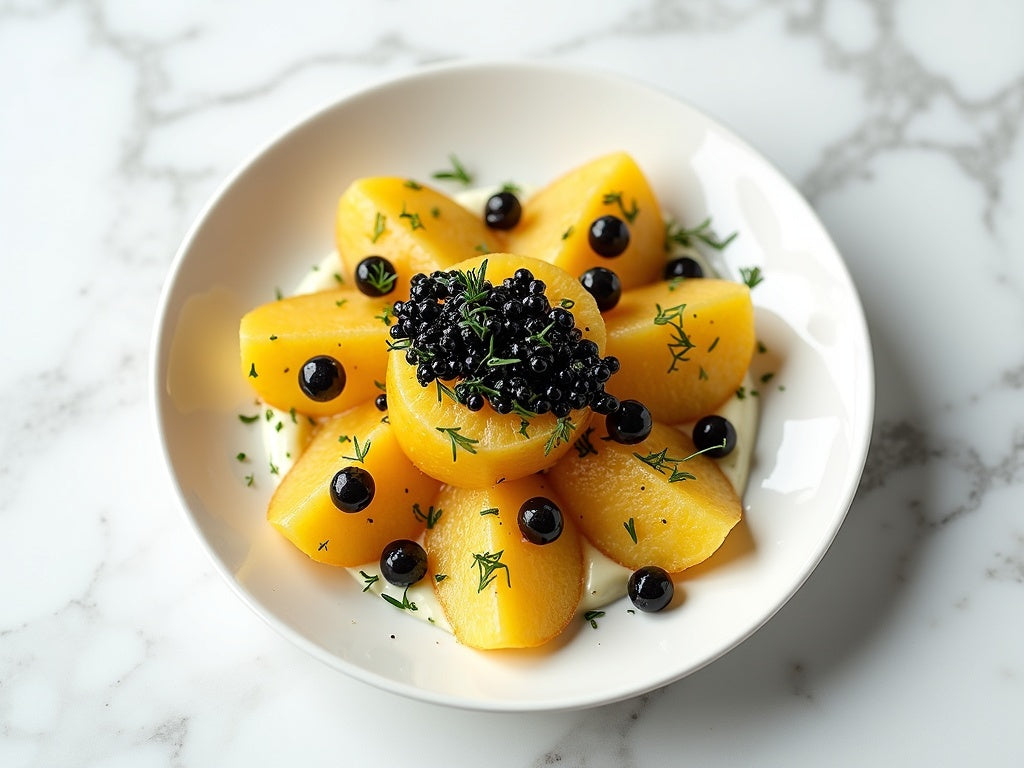 Warm Potato Salad with Caviar and Dill: Simple Recipe
