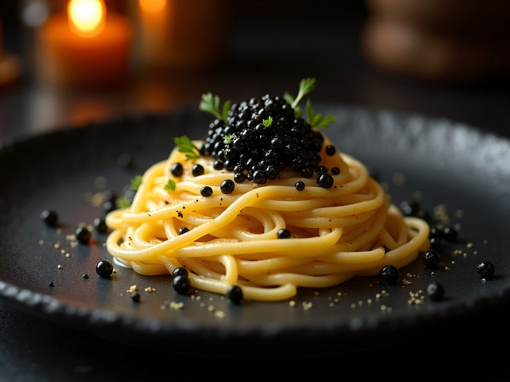 Fettuccine Alfredo with Caviar