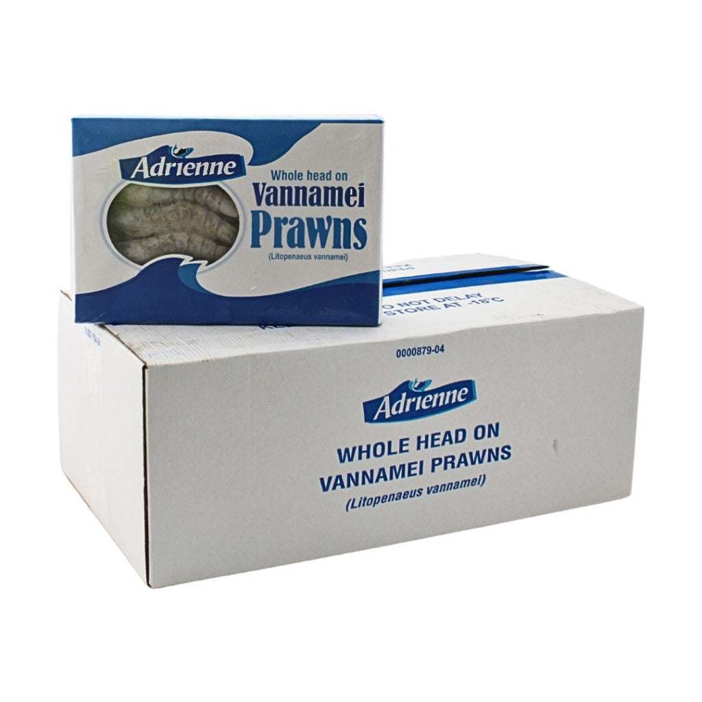 Raw Whole Tiger Prawns, Frozen (600g)